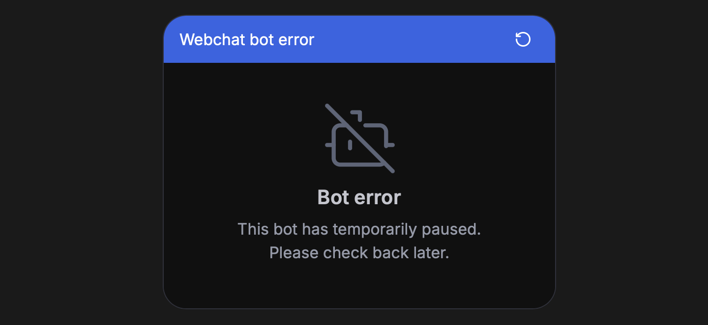 Bot is blocked
