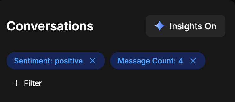 Conversation filters
